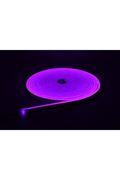 Ledarmy Neon LED şerit 5metre Mor LED zincir bandı hortum esnek dekoratif ayd...