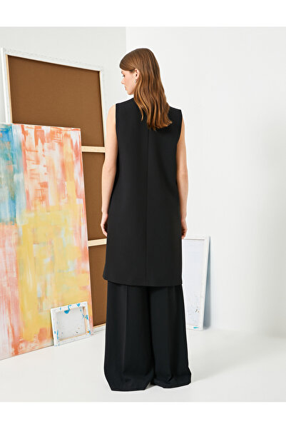 Koton Classic Long Vest Sleeveless