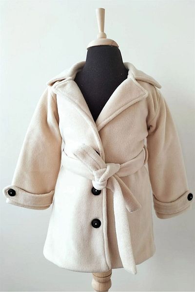 nurbeli X Silk Atlas Baby Girl Παιδική καμπαρντίνα με επένδυση από μουσελίνα