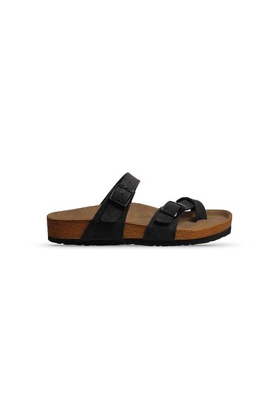 M.P. M.P. Black Double Band Flip Flops Pool Beach Seaside Slippers Daily Women's Slippers