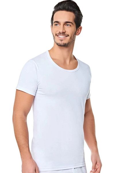 KEYAL Seher Seher Yıldız 0002- Pack of 12 White Lightfoot Men's Undershirt Singlet