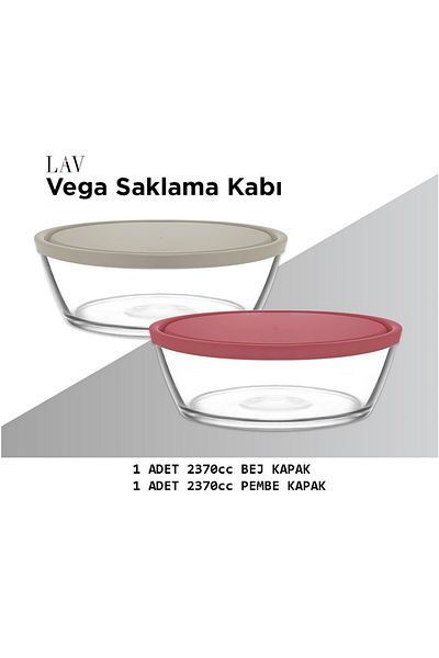 LAV Feyzade Vega 2370Cc Storage Container 2 Pieces