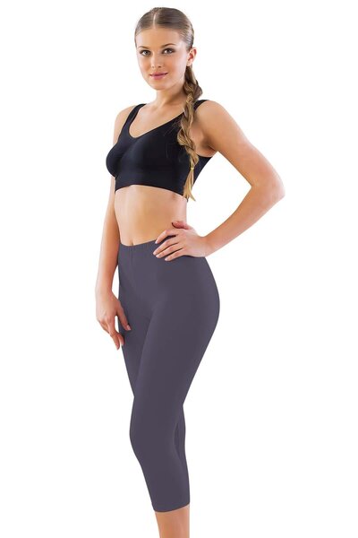 Emay Dark Blue Mi 7600 Lycra Capri Leggings