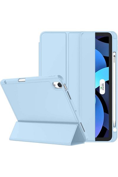 UnDePlus iPad Air 11Inch M2/M3 Air 4/5Th Generation 10.9 Compatible Case with Pen Charge Pen Compartment