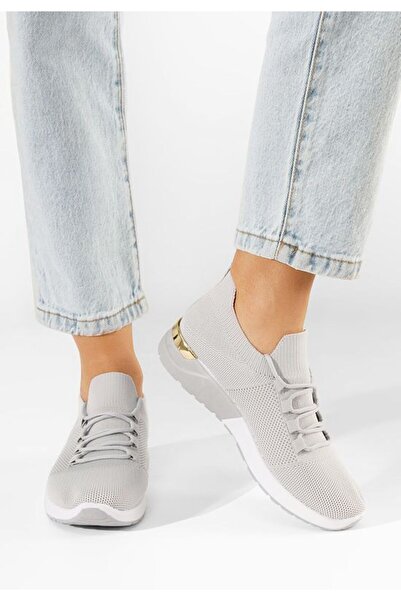 B T Shoes Women's Sneakers Bushra Grey
