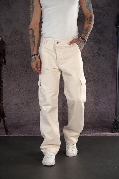 king brich Ανδρικό τζιν παντελόνι Baggy Fit Pocket