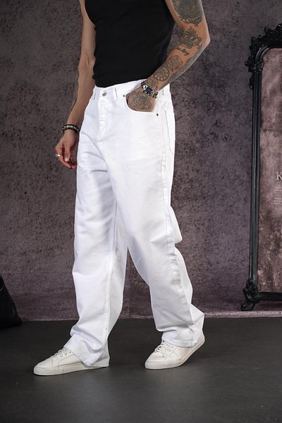 king brich Ανδρικό τζιν παντελόνι Baggy Fit