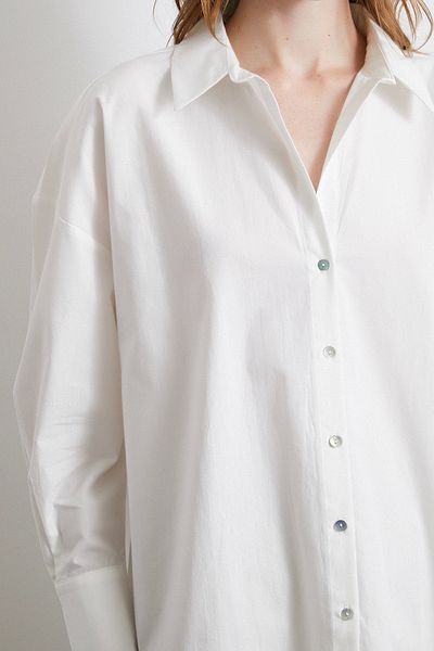 Never more White Classic Shirt