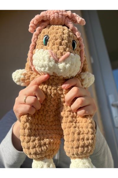 KayNal Amigurumi Kadife Örgü Oyuncak Uyku Arkadaşı