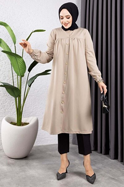 Genel Markalar Büzgülü Tesettür Tunik