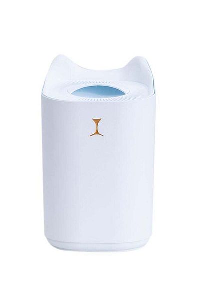 COOYA Humidifier Oil Diffuser, 3300ML, Silent Large Dual Head Mist, Colourful Atmosphere Lights(White)