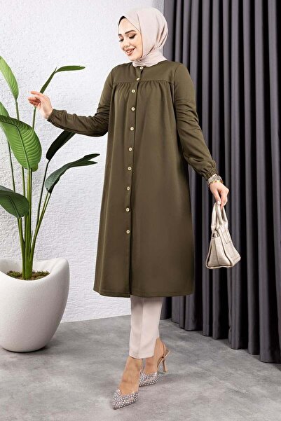 Genel Markalar Büzgülü Tesettür Tunik