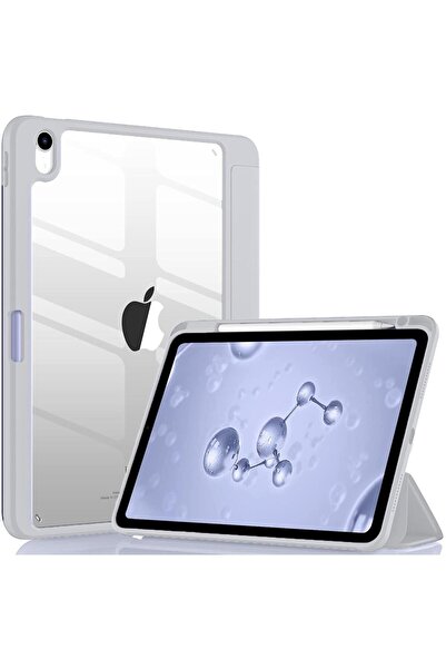 UnDePlus İpad Air 11inç M2/m3 2025-2024 Uyumlu Kılıf Grafiti Şeffaf Kalem Böl...