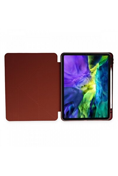 UnDePlus iPad Air 11inç M4/M3/M2 Air 4/5.nesil 10.9 Uyumlu Kılıf Kalem Şarj Bölmeli Mürdüm