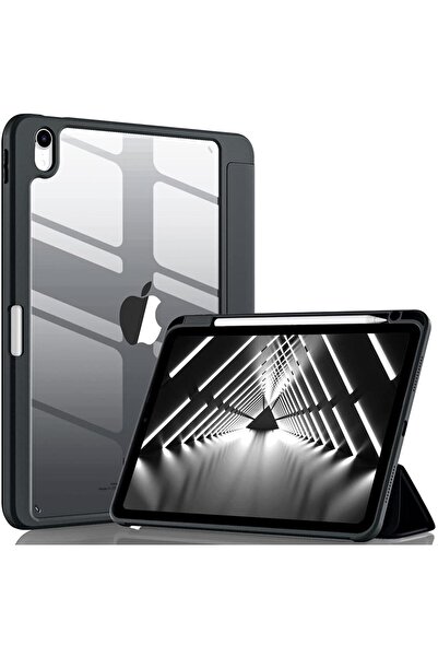 UnDePlus İpad Air 11inç M2/m3 2025-2024 Uyumlu Kılıf Grafiti Şeffaf Kalem Bölmeli