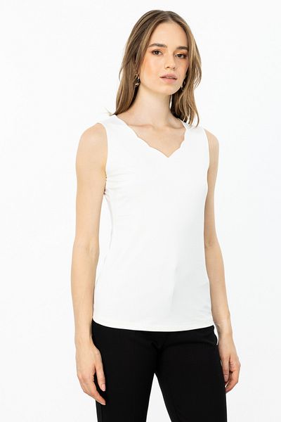 ON Basic Slice Collar Tank Top