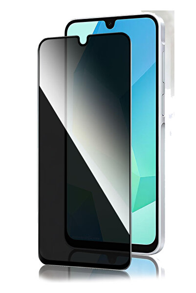 Powerfox Samsung A06 Uyumlu Kırılmaz Cam Privacy Hayalet Tam Kaplayan Ekran K...