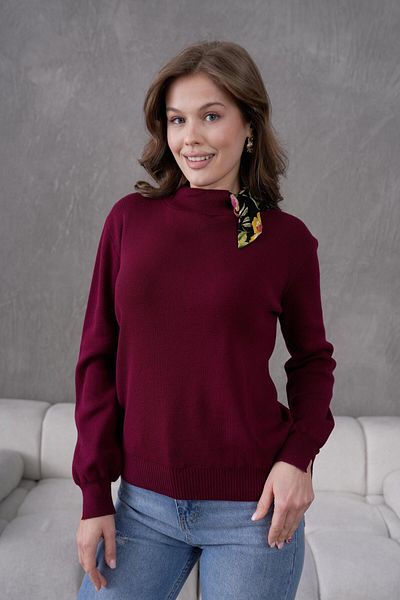 Irmak Kerekli Gât roșu Claret pentru femei, tricotaje eșarfă, pulover, tricotaje și bluză 1100