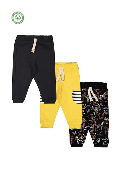 Divonette Boy's 100% Cotton 3-Piece Sweatpants - Children's Clothing