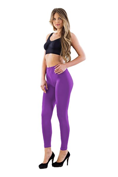 Emay Purple Mi Emay 7700 Lycra Long Oversize Leggings