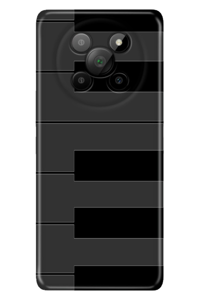 General Mobile Phoneix 5G Kılıf Renkli Silikon Baskılı TPU Piyano