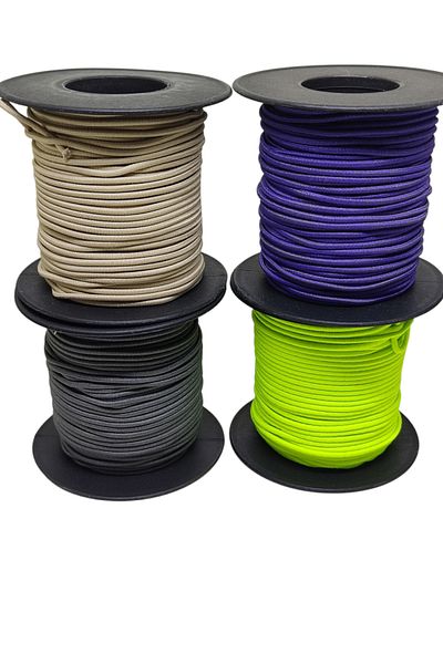 PARACORD 1.5 mm Rubber String 12 Reels Firebird