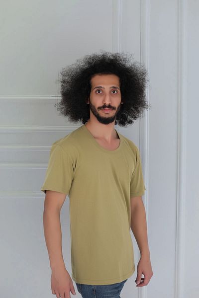 CENNETOĞLU Ανδρικό μπλουζάκι από βαμβακερό χτενισμένο λαιμόκοψη