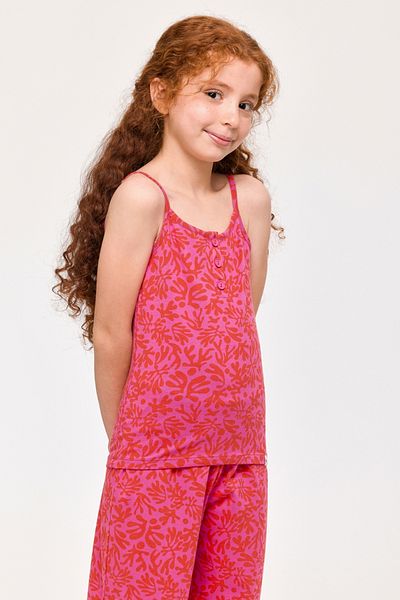 Woody 10-16 Years Old Girl's Pajamas-Tpb - 922-Printed Pink