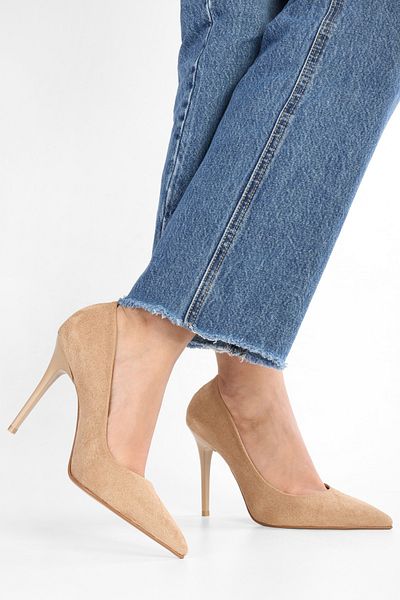 Shoeberry Klassischer Stiletto-Absatz aus Sensei-Haut-Wildleder für Damen