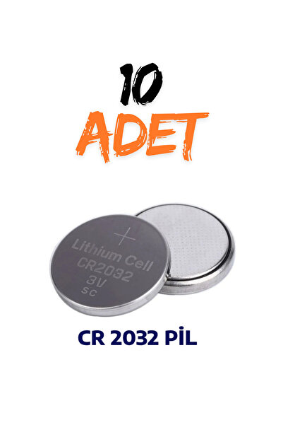 harry 10 Adet Cr 2032 3v Şeker Ölçüm Cihazı Pili , Baskül Tartı Pili , Bios P...