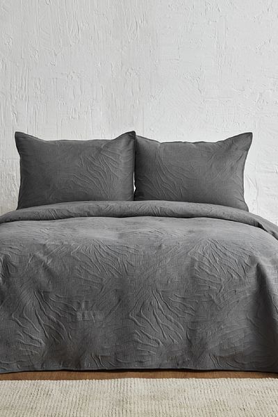 Karaca Home Sonnia Anthracite Double Bedspread Set