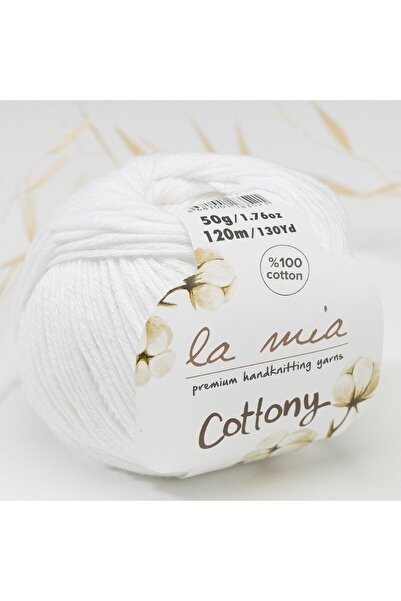 N&M STORE La Mia Cottony White Baby Hand Knitting Thread - P1-L001 - 33576