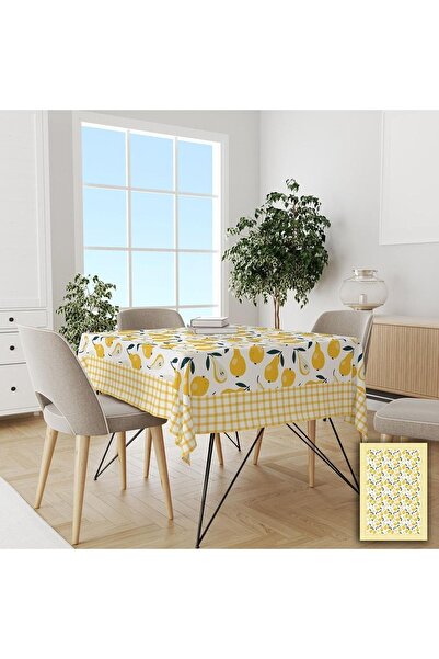 yok yok evim eve dair her şey Față de masă cu model în carouri și pere, ușor ...