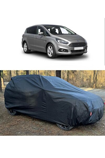 CoverPlus غطاء سيارة متوافق مع Ford S-Max، غطاء سيارة سميك، أسود