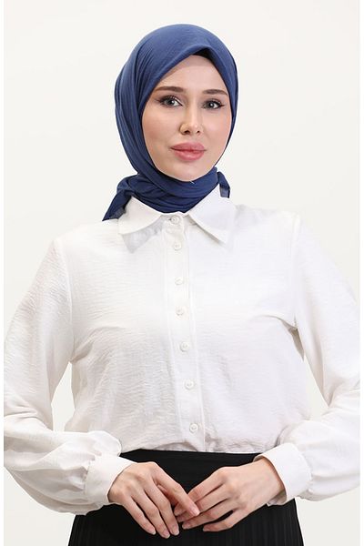 sefamerve Μαλακό κασκόλ Candyy 19097-04 Navy Blue