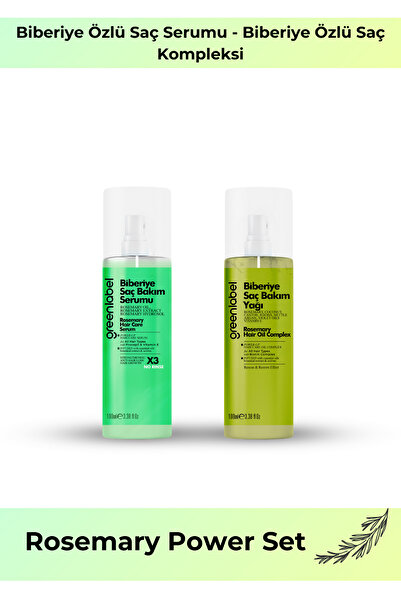 Greenlabel Rosemary Power Set - Biberiye Özlü Saç Güçlendirme Seti