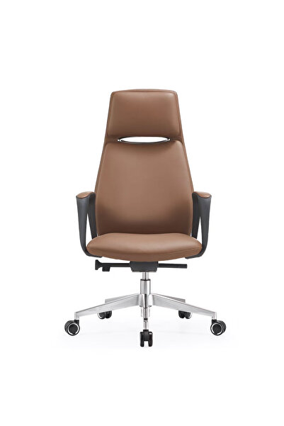 Atom Ofis Torendi Taba Deri Ultra Lüks Ergonomik Konforlu Trend Üst Düzey Müd...
