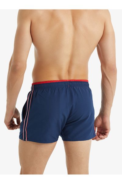 Blackspade Navy Blue Denim Swim Shorts 10007 - Blue