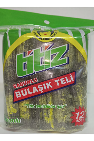 Titiz Sabunlu Bulaşık Teli 12 Adet