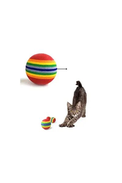 anizmir Sponge Cat Dog Chewing and Play Ball 4 Pieces