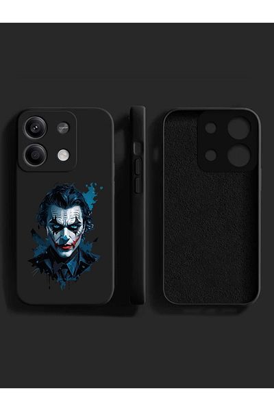 Merwish غطاء حماية من السيليكون لهاتف Xiaomi Redmi Note 13Pro 4G متوافق مع نمط الجوكر، أسود