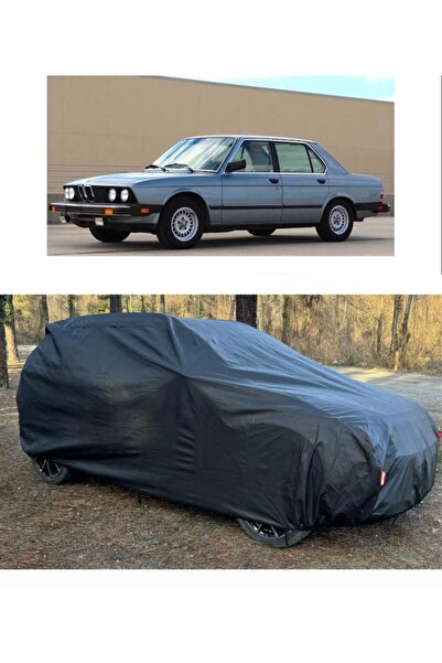 CoverPlus Bmw 524td Series متوافق مع سيارة القماش المشمع السميك للسيارات - أسود