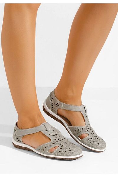 B T Shoes Perforated ballerinas Mihely gri