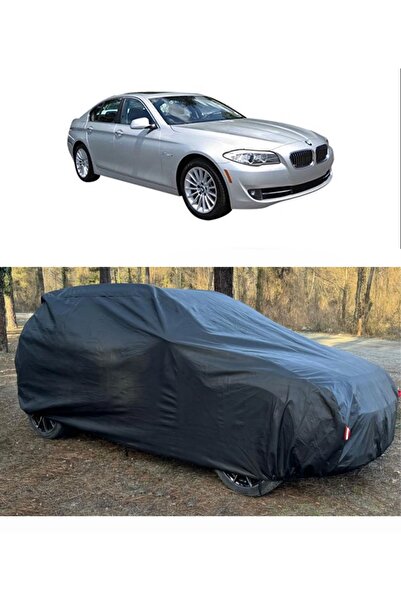 CoverPlus Bmw 535I Compatible Auto Car Tarpaulin Thick Auto Full Tarpaulin-Black