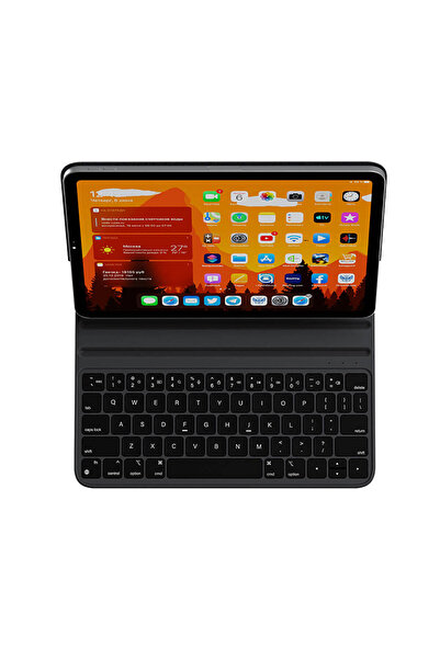 WIWU iPad Air 11 2025 M3 Kılıf Wiwu F16 Klavyeli Standlı Magnetik Siyah