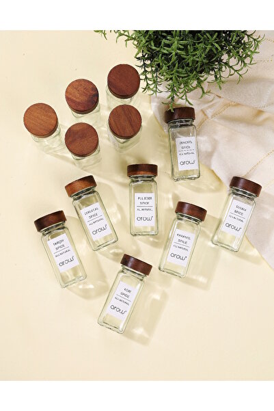 AROW Yapışkan Etiketli 12'li Baharat Şişesi 150 cc