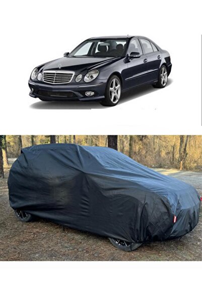 CoverPlus غطاء سيارة متوافق مع سيارة مرسيدس E 200، غطاء سيارة سميك، أسود