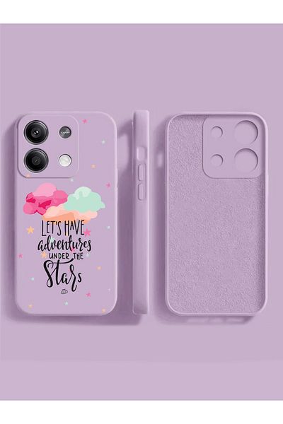 Merwish غطاء حماية من السيليكون لهاتف Xiaomi Redmi Note 13Pro 4G متوافق مع Lets Have منقوش من الداخل مخملي