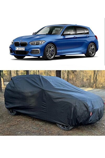 CoverPlus Bmw 116d ED متوافق مع سيارة القماش المشمع السميك للسيارات - أسود