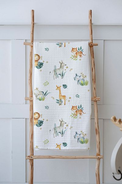 Tuğba Kuğu 4 Layer Muslin Blanket (100x120) - Limited 21 Series